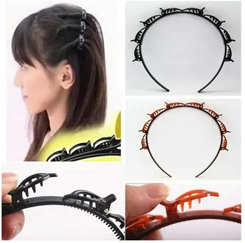 

New Double Bangs Hairstyle Hairpin Fashion Double Layer Bangs Clip Headband Hairbands Hairdressing Hairpin Hair Accessories
