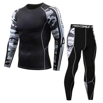 

New men's underwear set winter breathable thermal underwear set fast moisturizing underwear men's long John fitness male xion