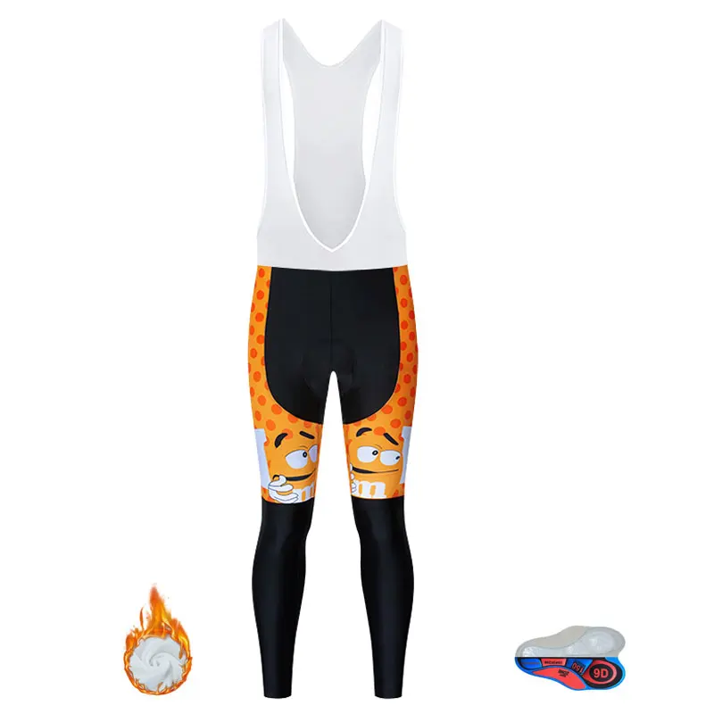 Забавная Новинка, комплекты одежды для велоспорта с длинным рукавом, дышащая одежда для горного велосипеда, Мужская одежда для велоспорта, Ropa Ciclismo, Майки для велоспорта - Цвет: fleece pants 1