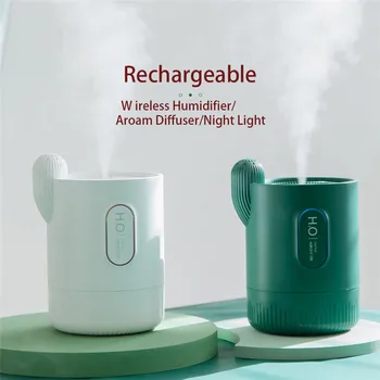 

Portable 330ml Humidifier USB Rechargeable Aromatheraphy Humidifier Aroma Essential Oil Diffuser with Colorful Night Light Home