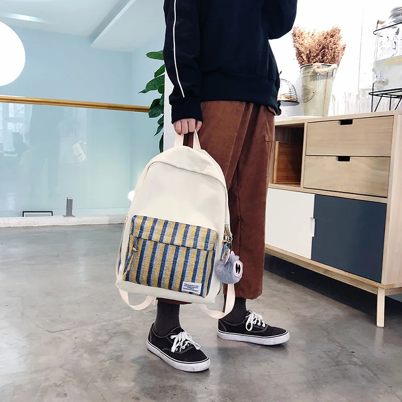 Сумка женская стиль рюкзак женская Холщовая Сумка Универсальный студенческий рюкзак поколение жира