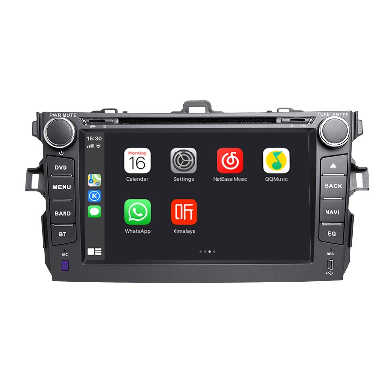 Android 9,0 Авторадио автомобильный DVD с CarPlay для Toyota Corolla 2007 2008 2009 2010 2011 Мультимедиа gps навигация головное устройство