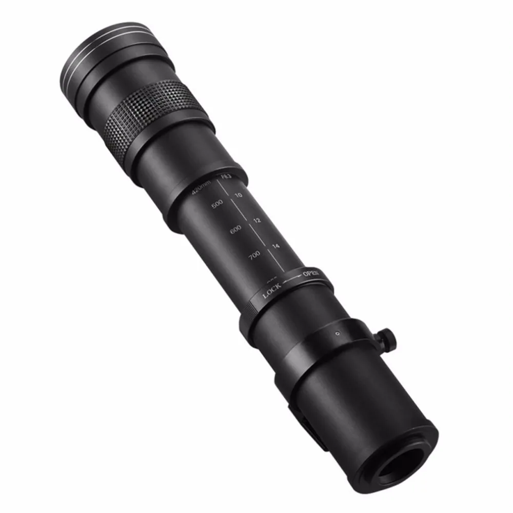 420-800 мм f/8,3-16 телеобъектив для камеры Nikon DSLR T Mount D7200 D5300 D5200 D3300 D3200 D3000 D7100 D7000