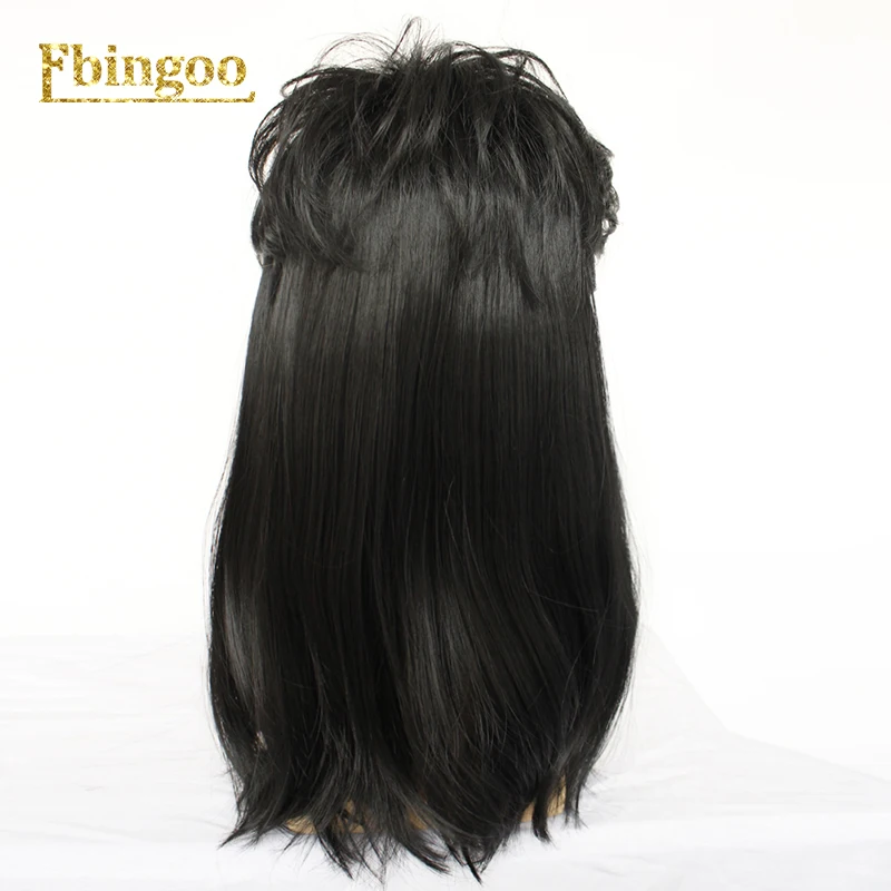 Ebingoo Hair cap+ 70s 80s Hallween Металл рокер диско парик для мужчин блонд длинные прямые синтетические Косплей Mullet парик для мужчин и женщин