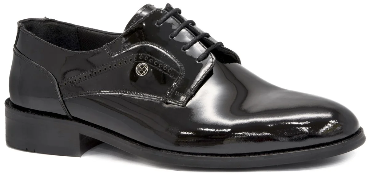 

Gedikpaşalı Svc 146 Black Patent Leather 2021 Summer Men 'S Shoes Cow Leather Classic Dress Elevator Oxford Breathable Business Formal Lace-Up Elegant