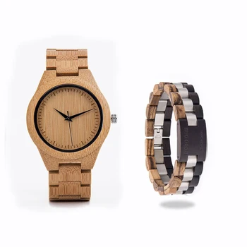 

DODO DEER Men's Bamboo Wooden Watch Bracelet Japan Foreign Minister's Watch Engraving Customized Simple Bracelet Watch C23 S01-2