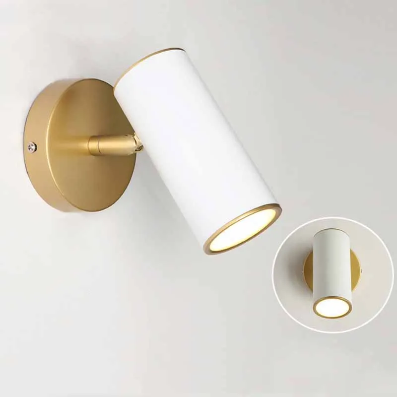 bathroom wall light fixtures Indoor 7W COB LED Wall Lamp Modern Style Rotatable E27 Base Ceiling Wall Light Home Stair Corridor Bedroom Bedside Lighting the range wall lights