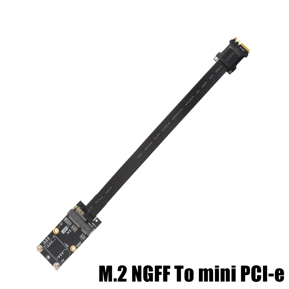 Mpcie para M.2 Chave A.e. Cabo de Extensão Mini Pcie Mpci-e Cartão para Ngff m2 A.e. m. Comprimento Personalizado. - Imagem 6