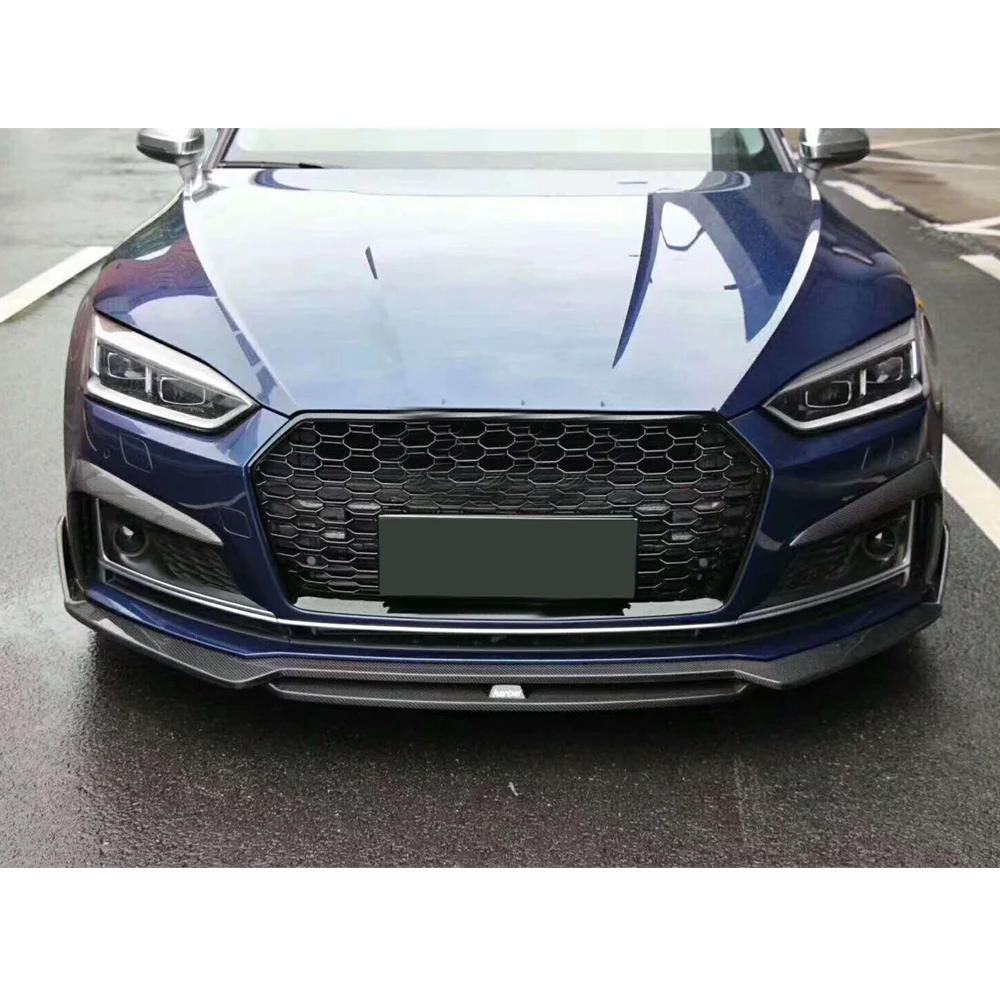Для A5 Sline S5 автомобильный передний бампер для губ разветвитель диффузор для Audi A5 Sline S5 седан- штырь из углеродистого волокна спойлер