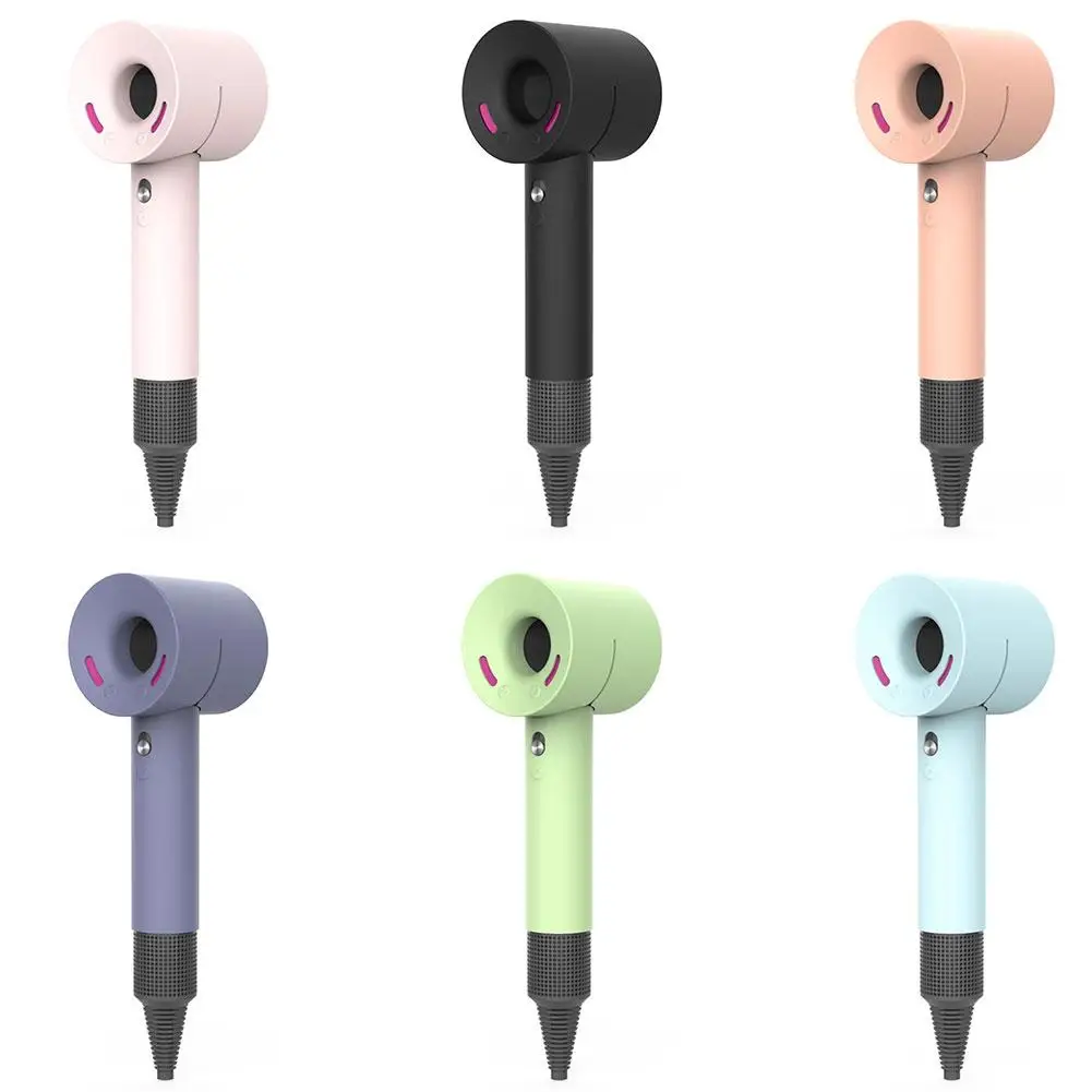Funda protectora para secador de pelo Dyson, Gel de silicona suave, portátil, soplador a prueba de polvo, cubierta protectora de la piel para secador de pelo supersónico