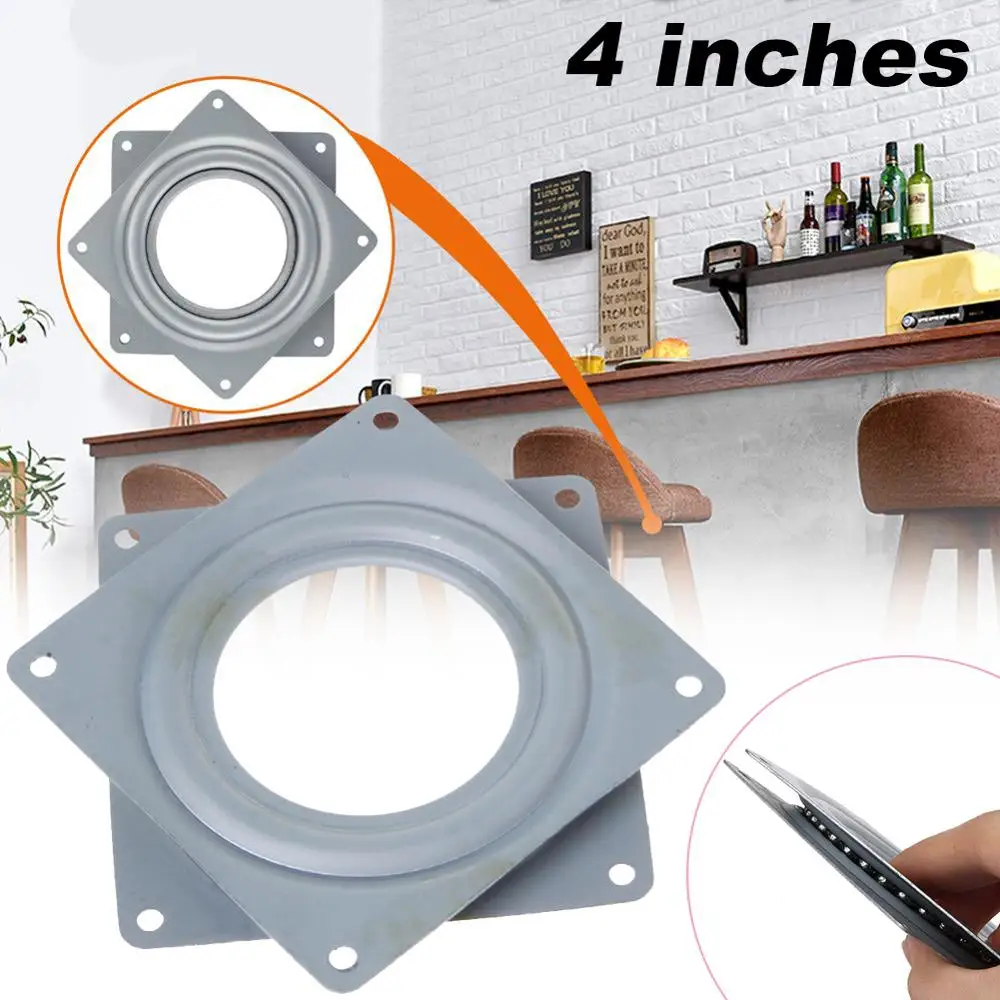 

Lazy Susan Bearing 4" Turntable Rotating Bearings Plate Steel with Zinc Plated Heavy Load Bearings