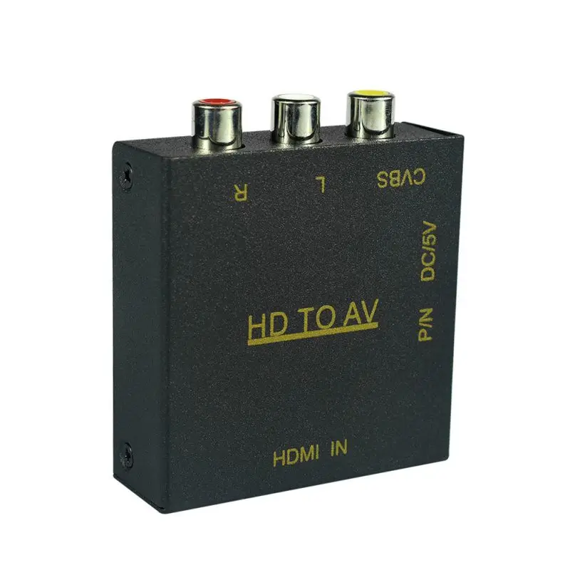 HDMI К AV RCA CVBs композитный видео аудио конвертер адаптер для ТВ ПК ноутбук