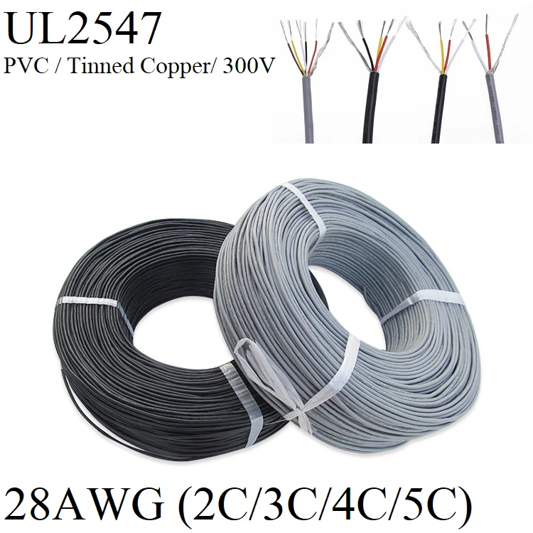 Экранированный провод 28AWG медный кабель с электрическим сигналом 2 3 4 5 ядерный канал аудио усилитель линия управления для наушников черный ... Экранированный провод 28AWG медный кабель с электрическим сигналом 2 3 4 5 ядерный канал аудио усилитель линия управления для наушников черный ...