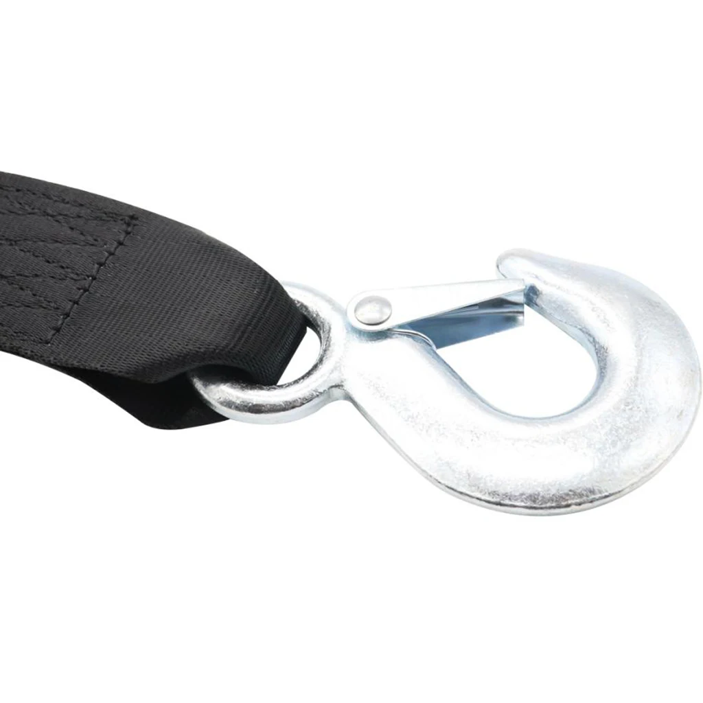 High Strength&  Heavy Duty Tow Strap with Safety Hooks | 2 inch x 13 feet  | 10,000 LB Capacity