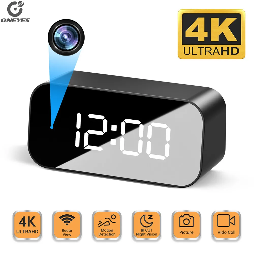 Часы-камера Mini 4K HD часы камера безопасности ip-камера ночного видения с датчиком