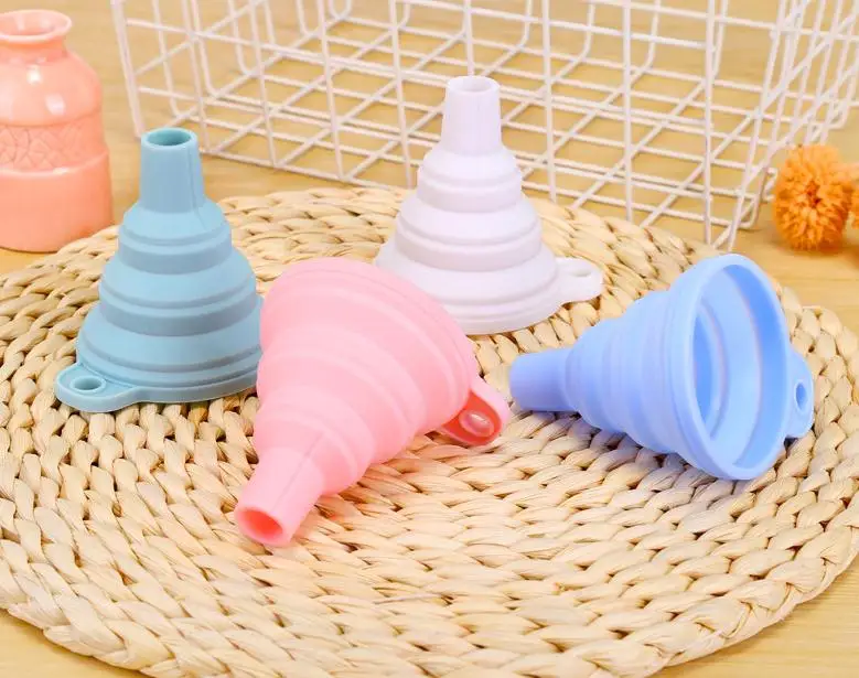 Переносной мини силиконовые складывающиеся воронки складной стиль Воронка