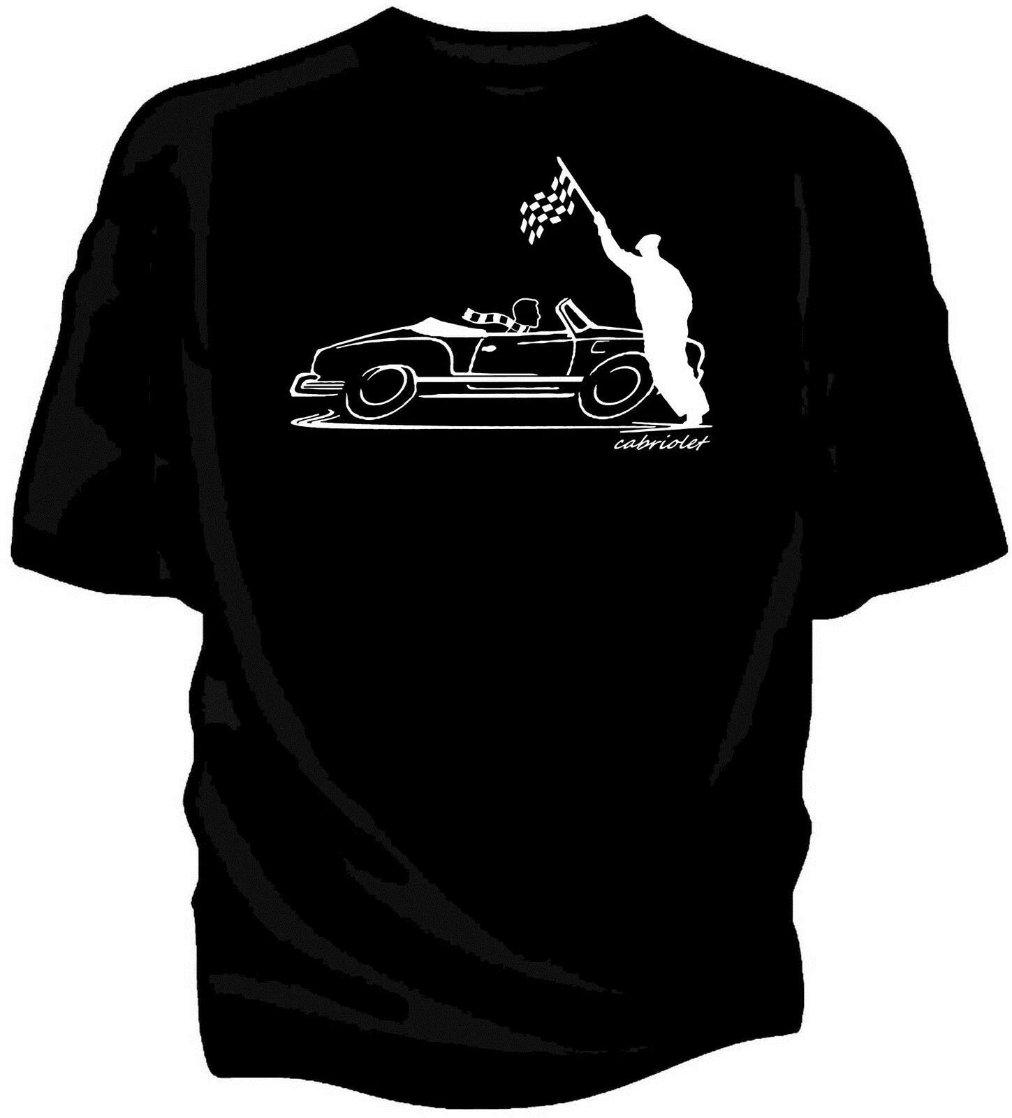 Футболка-кабристр Karmann Ghia (1) в стиле ретро с принтом виде чехла 1970 |