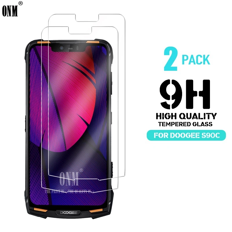 

2 pcs Tempered Glass For DOOGEE S90C Glass Screen Protector 2.5D 9H Premium Tempered Glass For DOOGEE S90C Protective Film