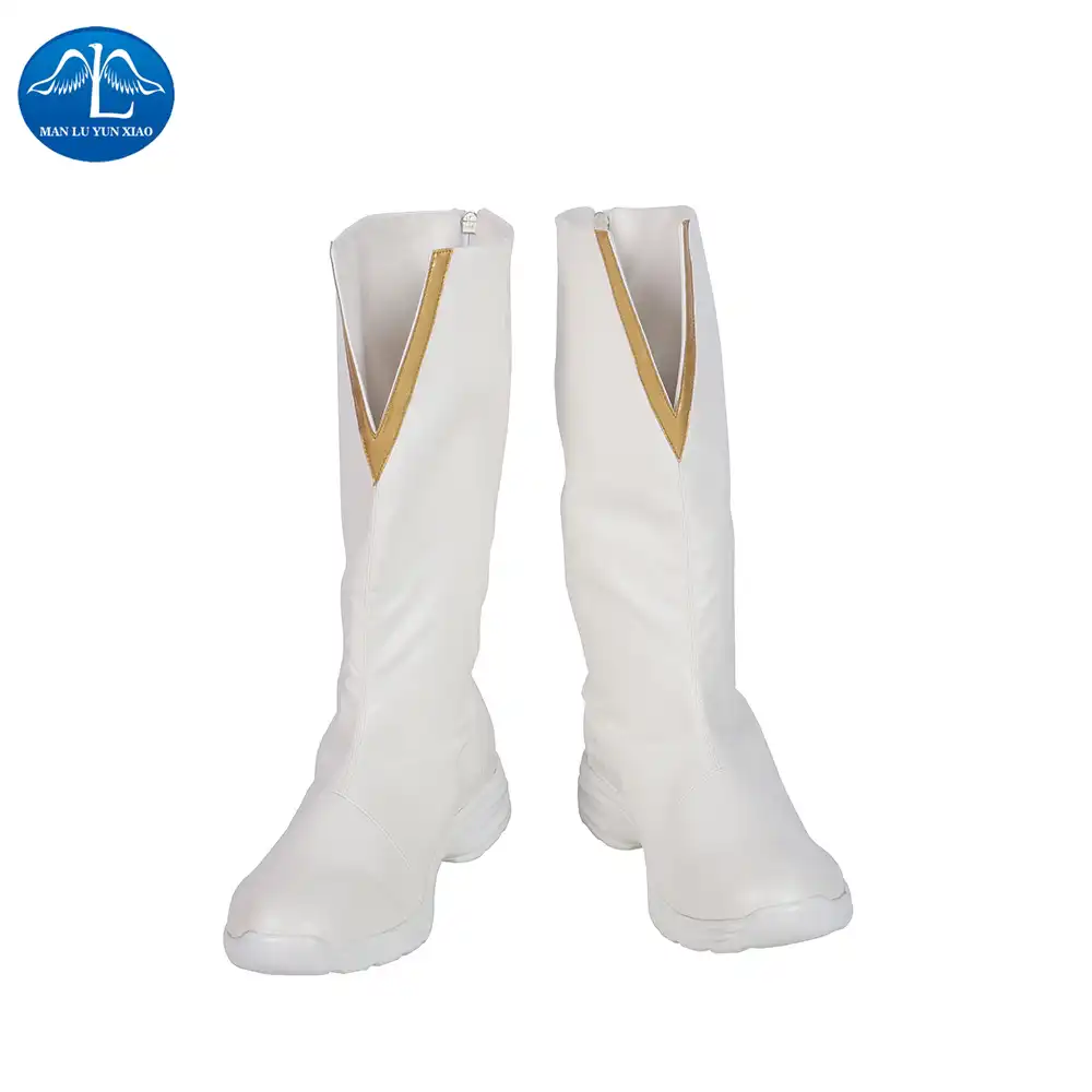 cheap white boots for costume