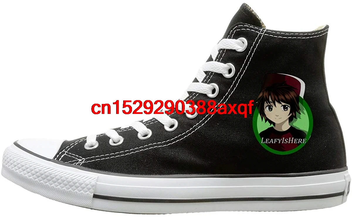 

High-top Canvas Shoes Sneaker Leafy-is-Here-Game Casual Walking Shoes for Mens Womens