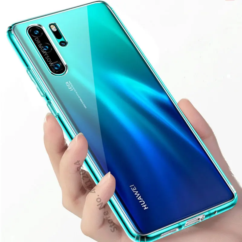 Ультратонкий чехол для Huawei P30 Pro P20Lite Y9Prime PSmart Z мягкий прозрачный накладка из ТПУ
