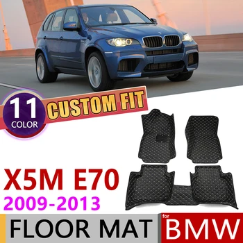 

Custom Leather Car Floor Mats for BMW X5M X5 M E70 2009~2013 5 Seats Auto Mat Foot Pad Carpet Cover Accessories 2010 2011 2012