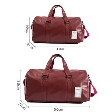 Для мужчин Дорожная сумка большой вещевой мешок независимые туфли хранения большой Фитнес из искусственной кожи женские сумки Чемодан сумка