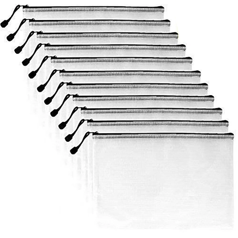 Zipper Bag Folder A4 Zipper File Bag Zipper File Bag Mesh File Bag with