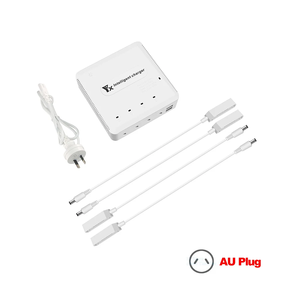 AU plug Мульти-батарея зарядный концентратор FIMI X8 SE Аккумулятор быстрое зарядное устройство интеллектуальная Быстрая зарядка с режимом хранения USB выход для X8 SE Drone - Цвет: AU plug