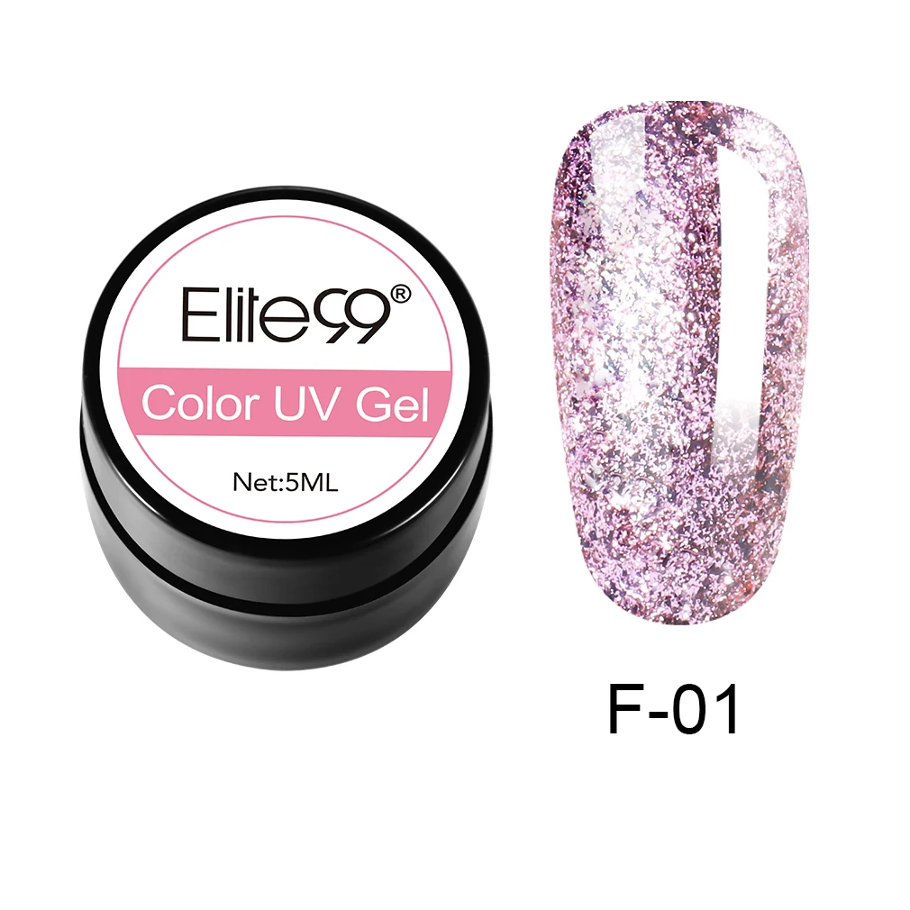 Elite99 5 мл Чистый Цвет гель-краска УФ-гель для ногтей замачиваемый Гель-лак для ногтей Полупостоянный УФ-лак для ногтей - Цвет: N-GLJF01-5ML-003