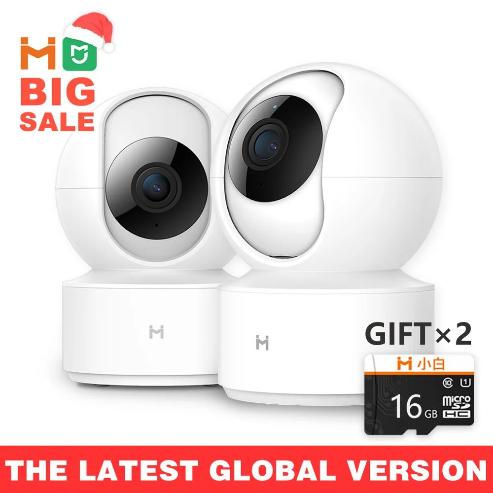 【Global Version】 mi jia I mi LAB IP камера, Xiaomi mi приложение для дома 2 шт WiFi камера безопасности CCTV Детский Монитор 1080P наблюдение H.265
