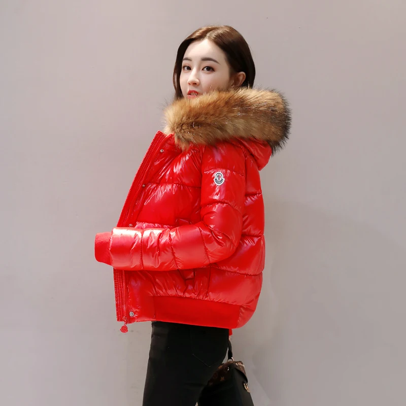 Зимняя теплая Женская куртка, новинка, модное женское пальто, утепленная женская куртка с капюшоном, зимнее пальто, женская хлопковая куртка