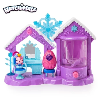 Hatchimals Colleggtibles S6 auténtico, salón de purpurina, huevos para incubar, modelo de Casa de juego para niña, muñeca sorpresa, caja ciega, juguete para regalo creativo