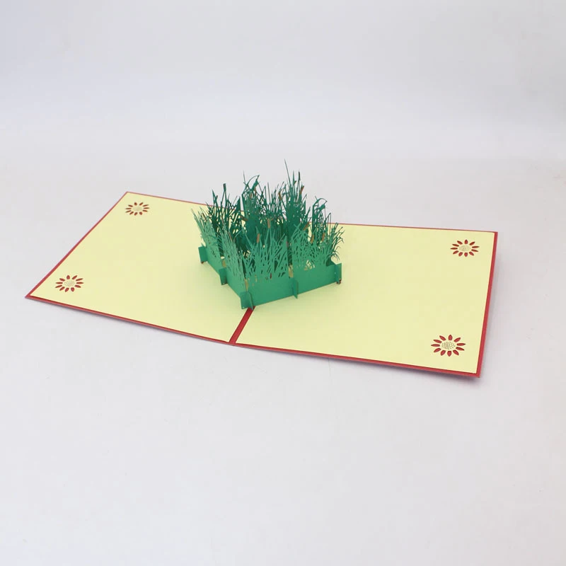  3D Handmade River Beach Reeds Paper Invitation Greeting Cards PostCard Business Teachers' Day Mothe - 4000336930220