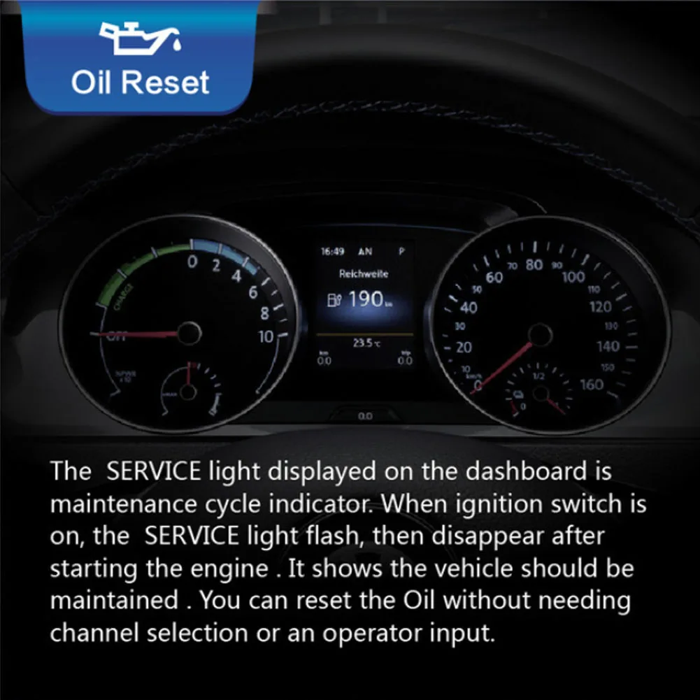 Подходящий портативный OBD2 сканер диагностический инструмент ЖК-дисплей Проверка кода считыватель масла Сброс тормозных колодок передача автомобильных