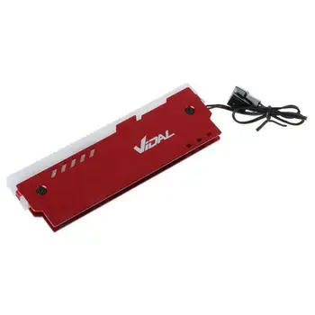 

Desktop Memory RAM RGB Heatsink Cooler Shell RGB Aluminum Cooling Vest for DIY PC Game DDR DDR3 DDR4 Red