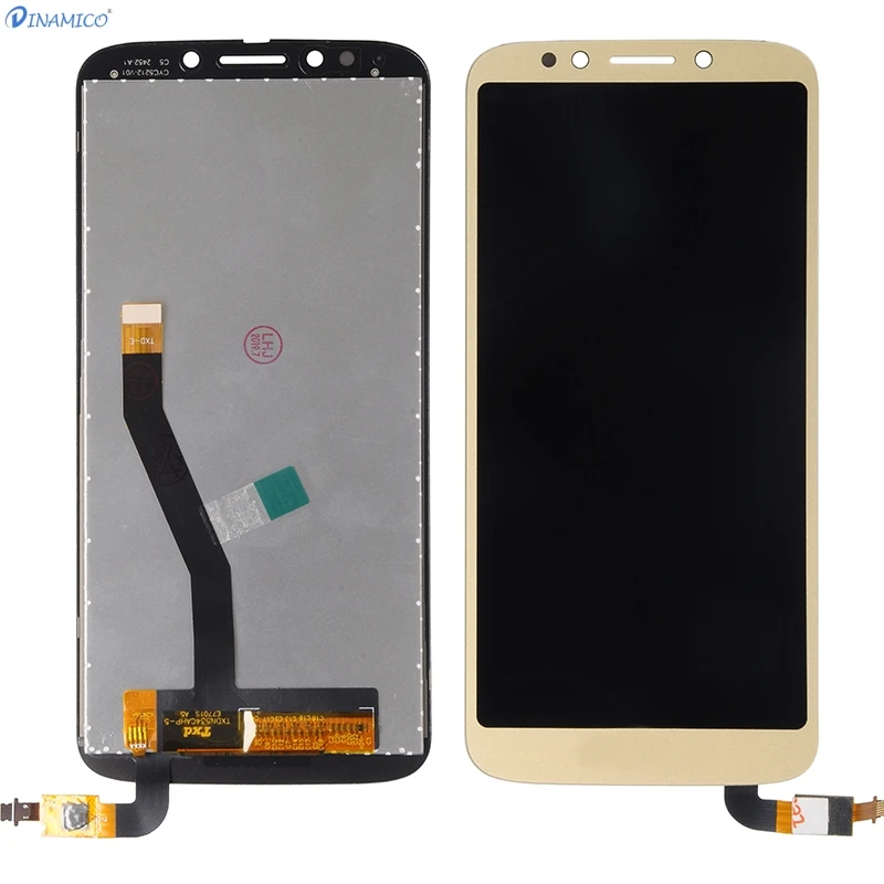 Dinamico 5,8" для Motorola Moto E5 Play Go lcd с сенсорной панелью, стеклянный экран, дигитайзер, сборка XT1921, дисплей