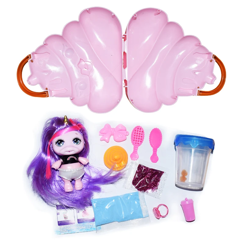 2 стиля случайных цветов Перепечатка Poopsie verrasing Eenhoorn Kak Shakes Slime Blind Doos Speelgoed voor kinderen сквиши squishy