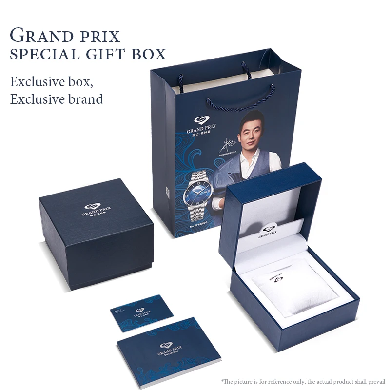 Часы наручные GRAND PRIX для мужчин и женщин водонепроницаемые кварцевые