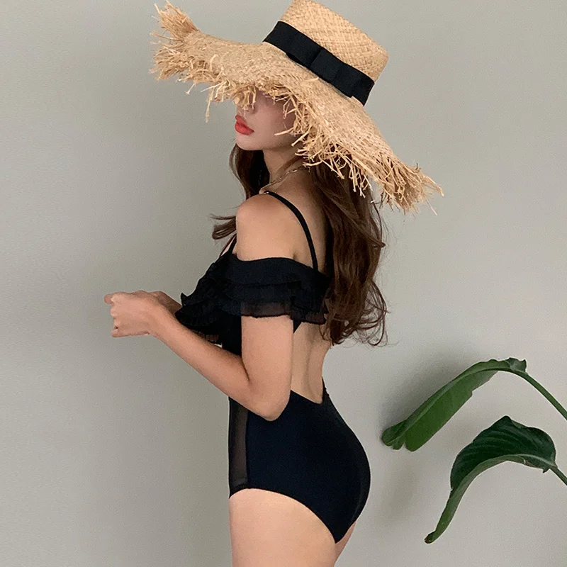 Women One Piece Swimsuit One Piece Swimwear Women Ruffle Swimwear Push Up Swimsuit Padded Bathing Suit Sexy Monokini Summer Beachwear For Asian