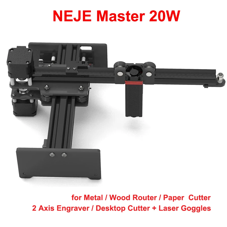 

NEJE Master 20W CNC Laser Engraving Machine/Laser Engraver for Metal/Wood Router/Paper Cutter/2Axis Engraver/Desktop Cutter