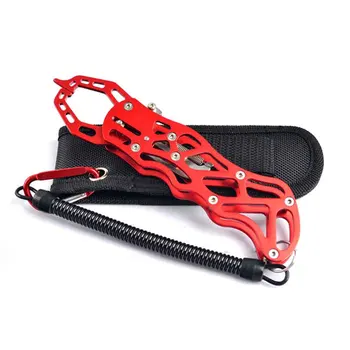 

Lightweight Fish Lip Gripper With A Lanyard Outdoor Rustproof Aluminum Alloy Clamp Fishing Plier Portable Tools Tackles