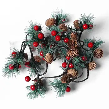 

2m 20 Led Christmas Pine Cone Decor Light Innovative Hand-made Lamp Christmas Tree Decorations For Home Navidad Noel