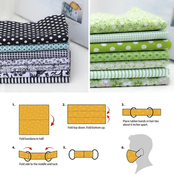 

25x25cm 7pcs DIY Printed Cotton Fabric Cloth Sewing Quilting Fabrics for Patchwork Needlework DIY Handmade Accessories