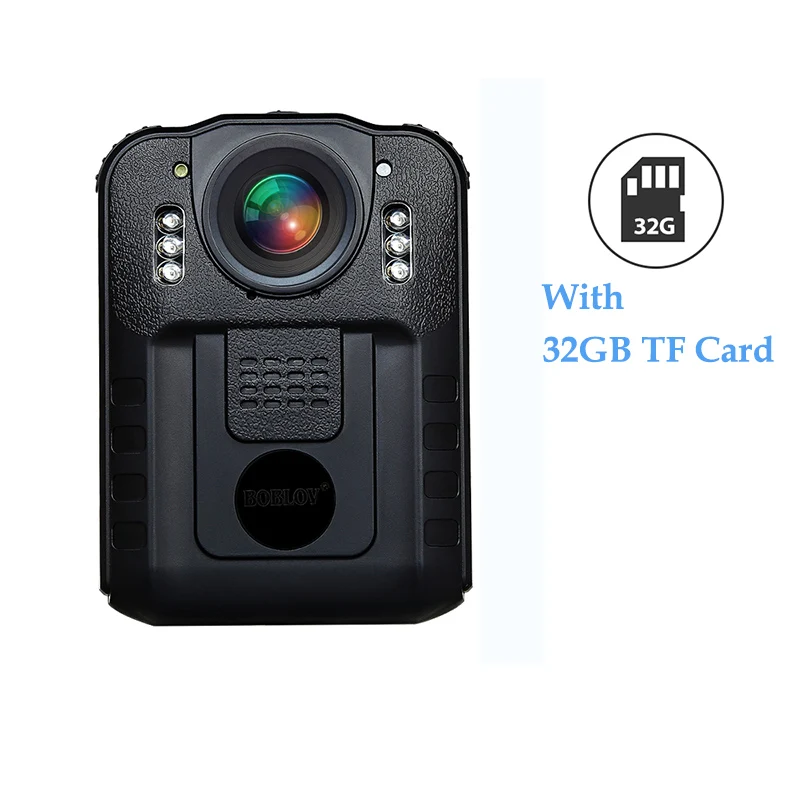 With 32GB TF Card BOBLOV WN9 камера ночного видения 170 градусов широкий угол 1296P Мини HD камера espia видеокамера с автомобильным зарядным устройством и кронштейном - Цвет: With 32GB TF Card