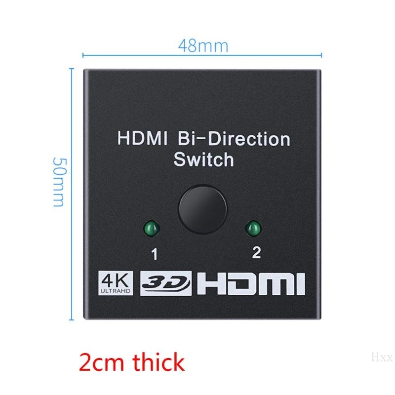 HDMI переключатель двунаправленный 4K HDMI сплиттер 2 порта HDMI коммутатор Sup порты Ultra HD 4K 3D 1080P для PS4 Xbox Fire Stick Roku