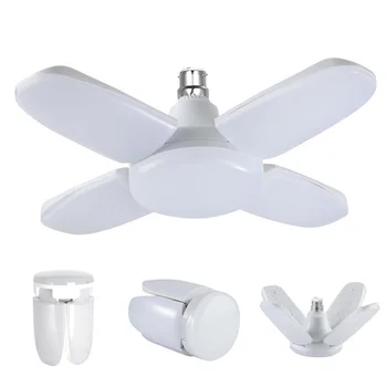 

Super Bright Industrial Lighting 60W LED Fan Garage Light High Bay Industrial Lamp For Workshop Home Four Panels