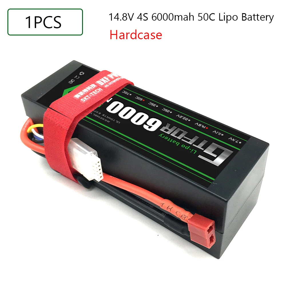 GTFDR 14 8 LiPo в 6000 мАч аккумулятор с ру 50C-100C Hardcase XT60 Deans разъем для salash X-maxx 1:10 1:8 Car REDCAT LOSI