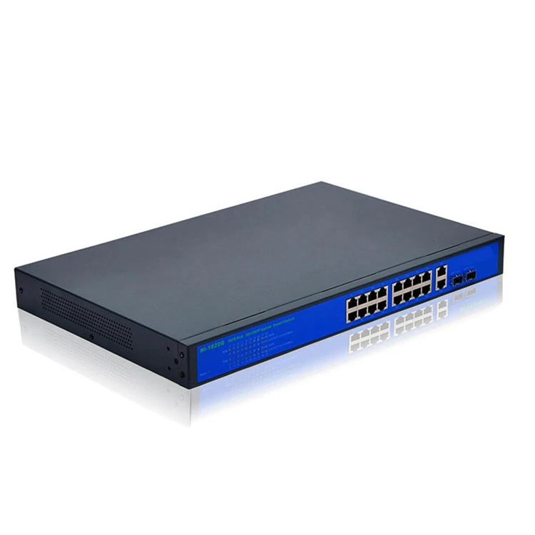 52V 10.5A 10/100/1000Mbps 16 port Passive 24v poe switch
