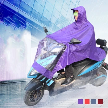

Waterproof Motorcycle Scooter Raincoat Cover Women Men Adult Rainwear Windproof PVC Motorbike Bike Rider Rain Coat Covers